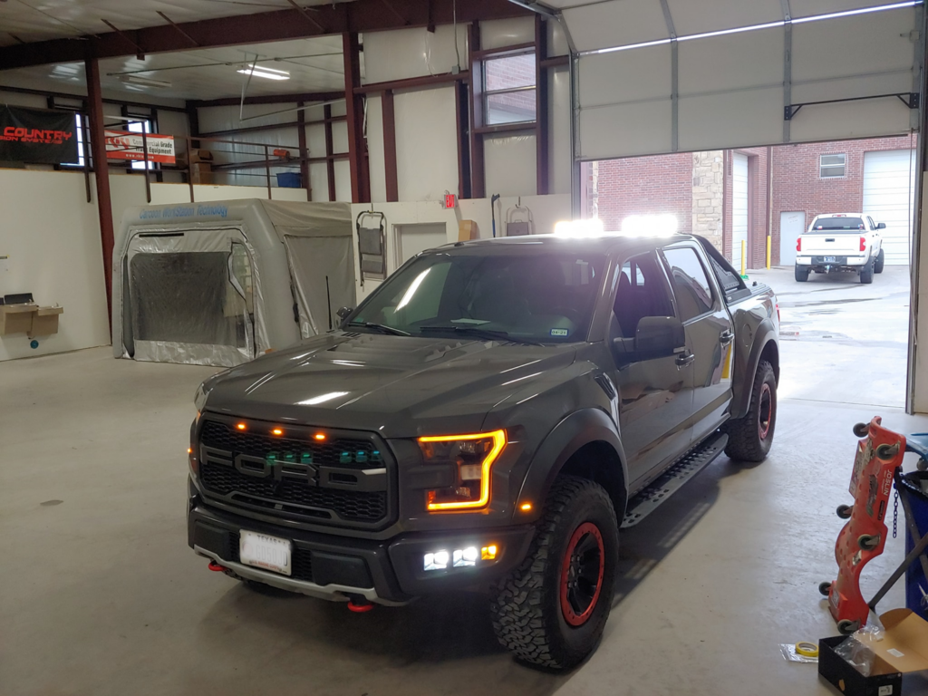 Ford Raptor with Lights